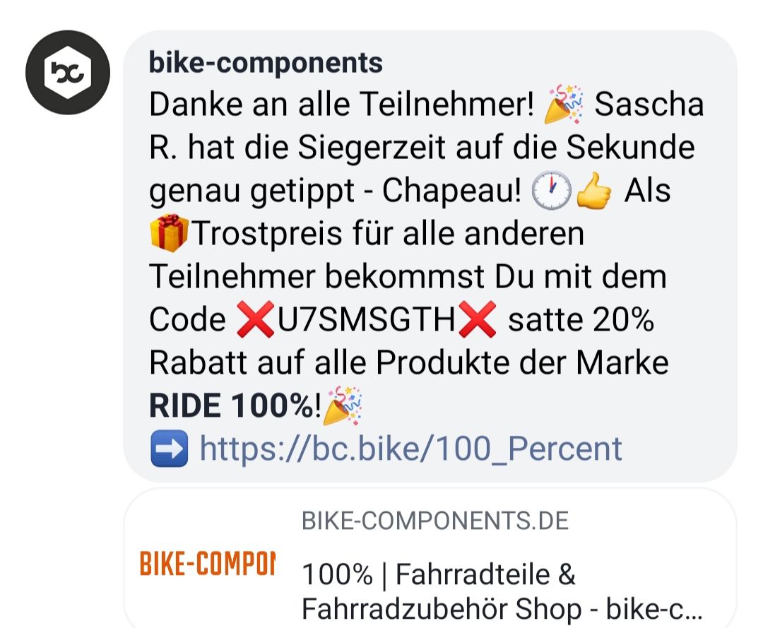 Suche/Biete Gutscheine | Seite 21 | MTB-News.de | IBC Mountainbike Forum