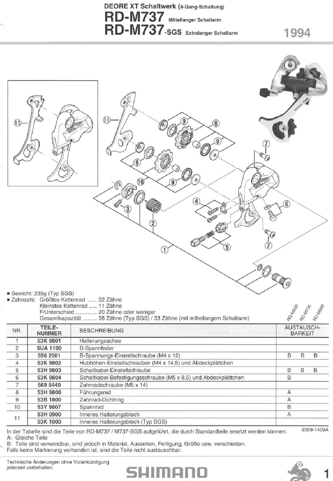 Microshift 8 x Kassette 11-38 mit 8 fach XT Schaltwerk Longcage |  MTB-News.de | IBC Mountainbike Forum