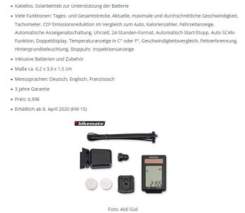 Bikemate Fahrradcomputer aus April 2020 | MTB-News.de | IBC Mountainbike  Forum