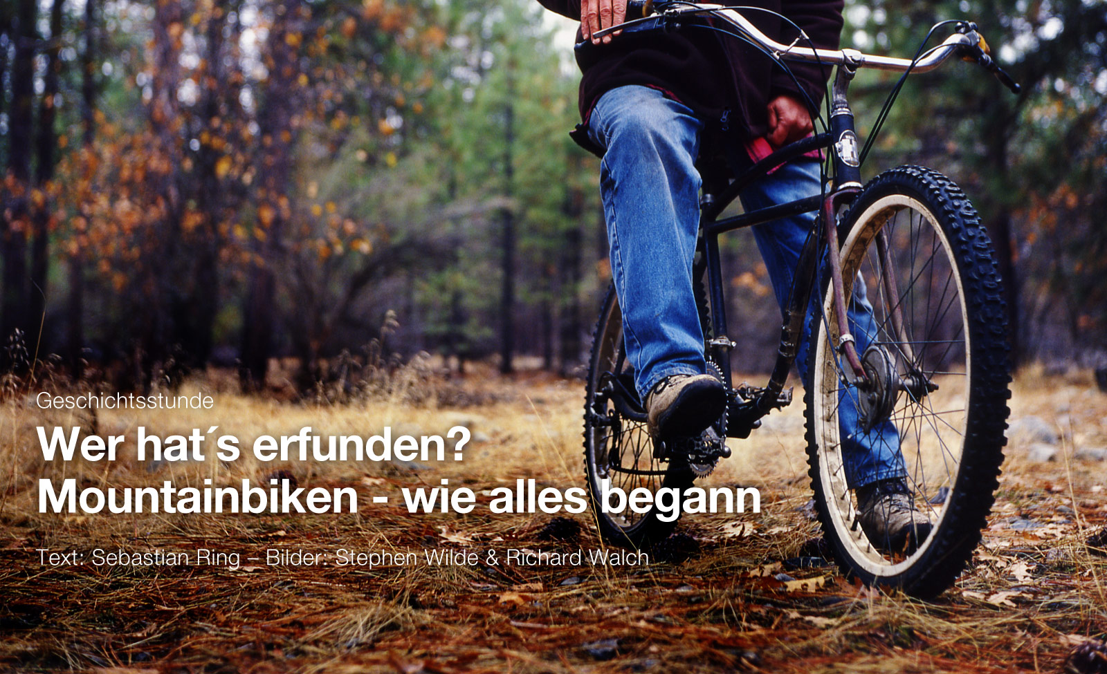 Wer hat´s erfunden? Mountainbiken - wie alles begann... - MTB-News.de