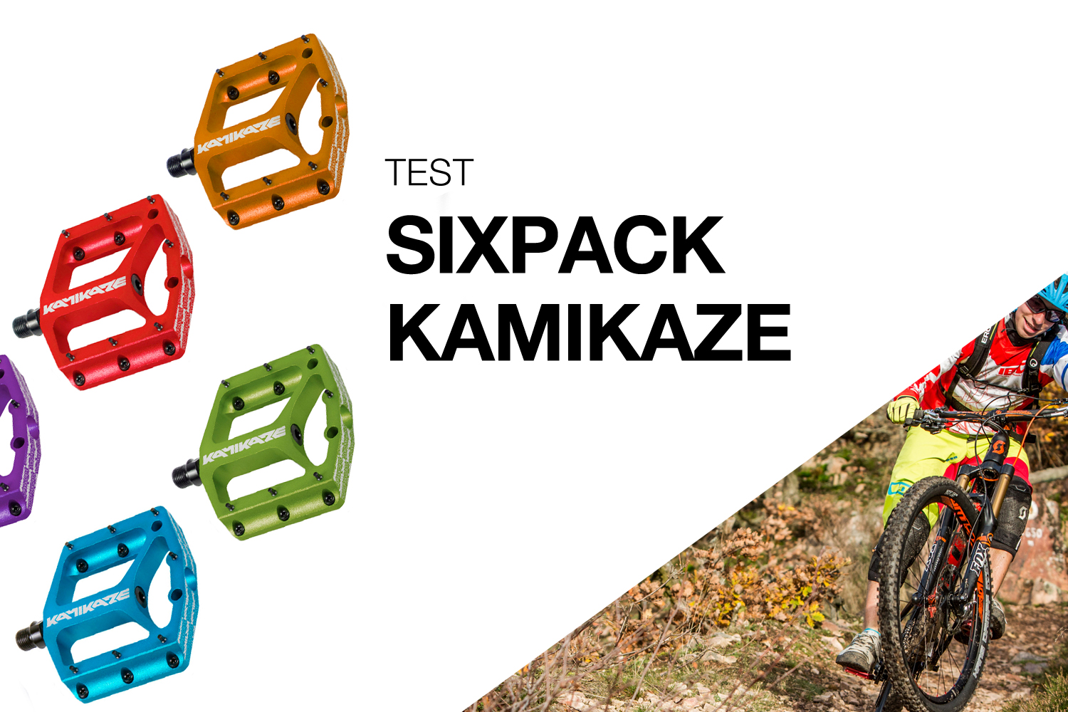Test: Sixpack Kamikaze Pedale - Bunter Angreifer im unteren Preissegment -  MTB-News.de