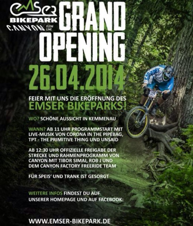 Eröffnung des Emser Bikeparks bei Bad Ems am 26. April 2014: Informationen  und Streckenvideo - MTB-News.de