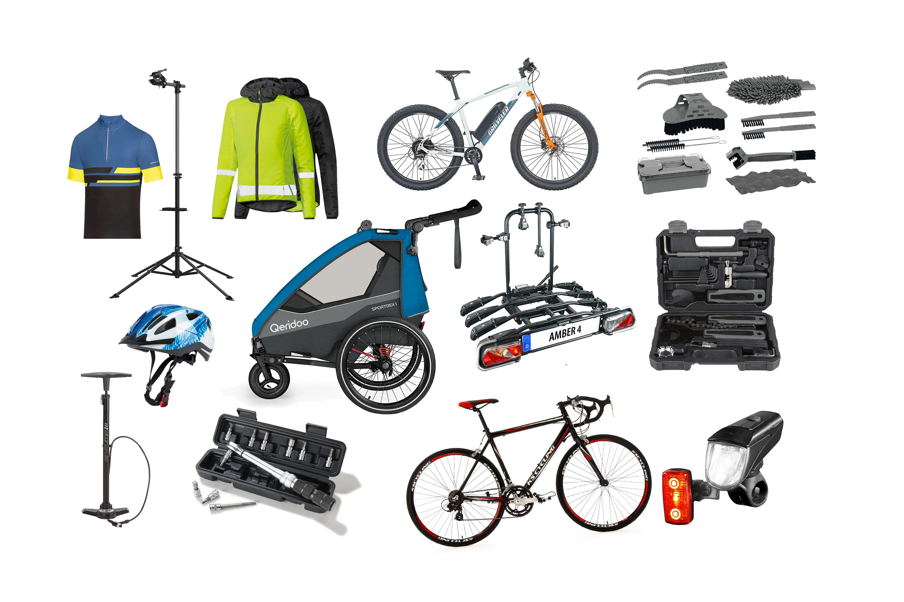 März 2023: Fahrradanhänger, Fahrrad-Angebote Werkzeug, Helme Lidl